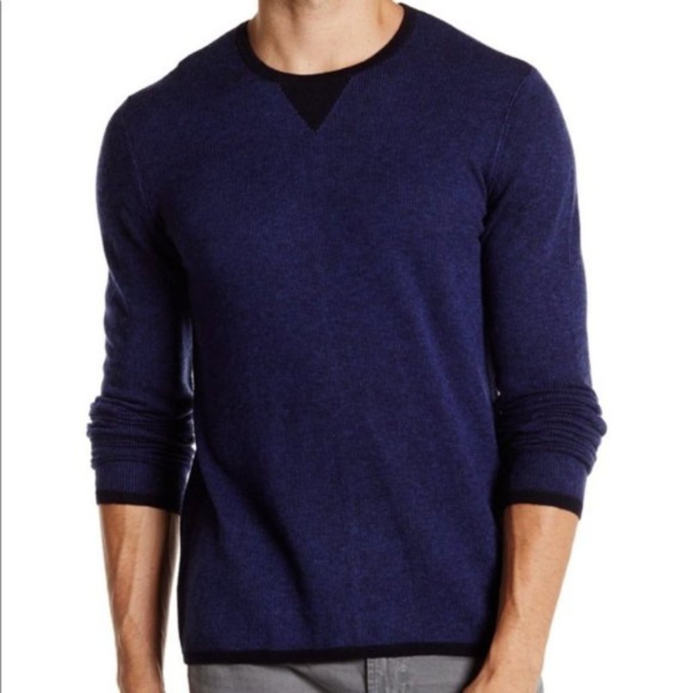 Vince Men's Navy blue wool cashmere sweater size S